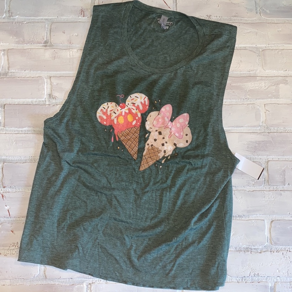 Disney Mickey Minnie ice cream mama tank top